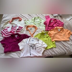 Lacoste Polos Vintage Lot 9 Shirts